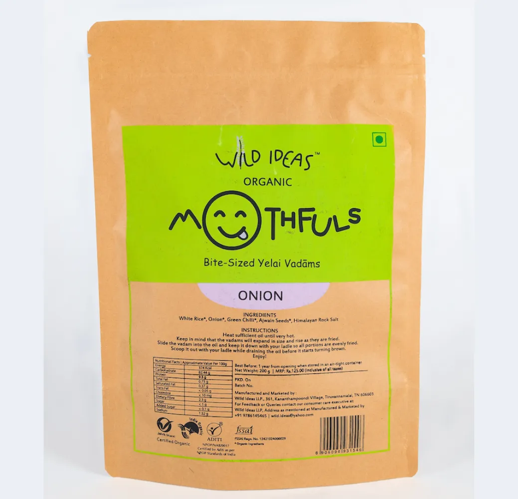 Mouthfuls - Onion Vadaams 200gms