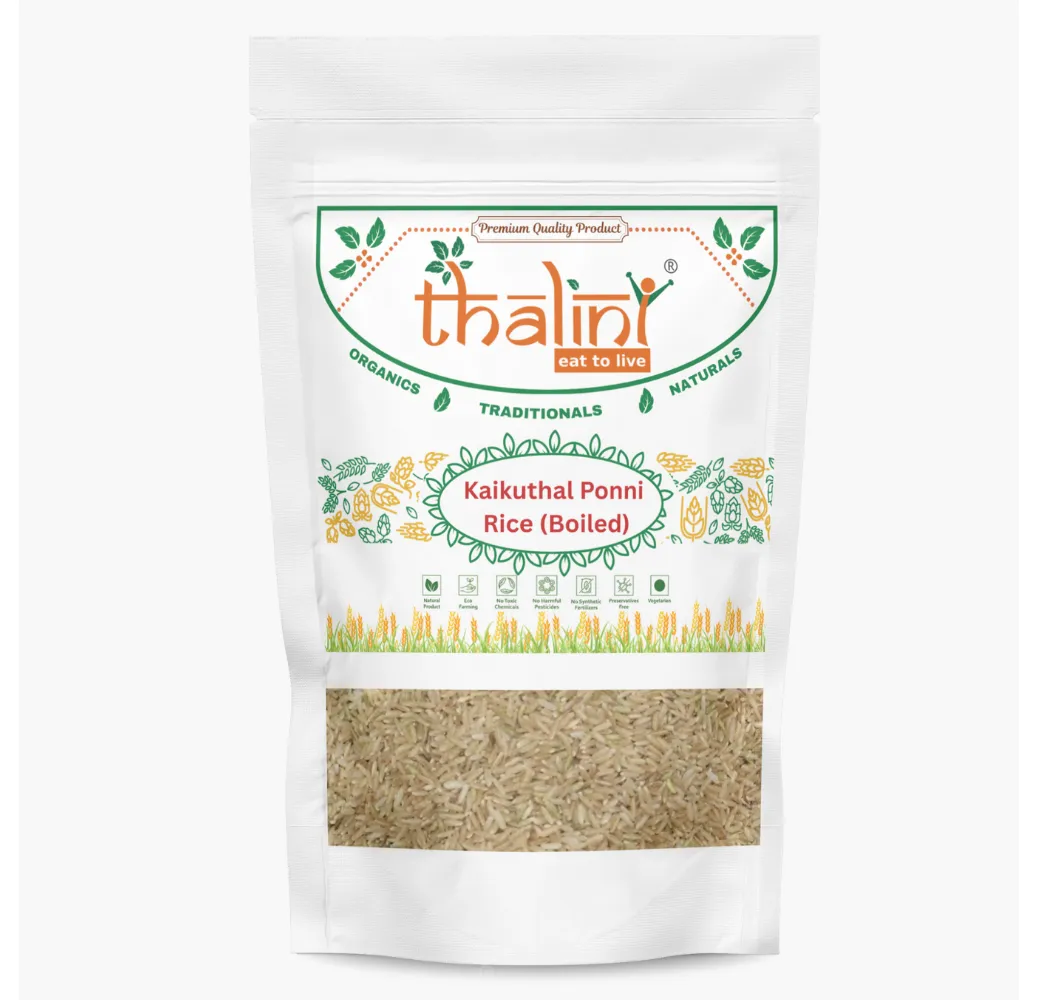 Kaikuthal Ponni Rice (Boiled)