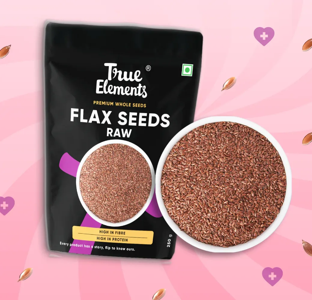 True Elements Flax Seeds Raw 250gm
