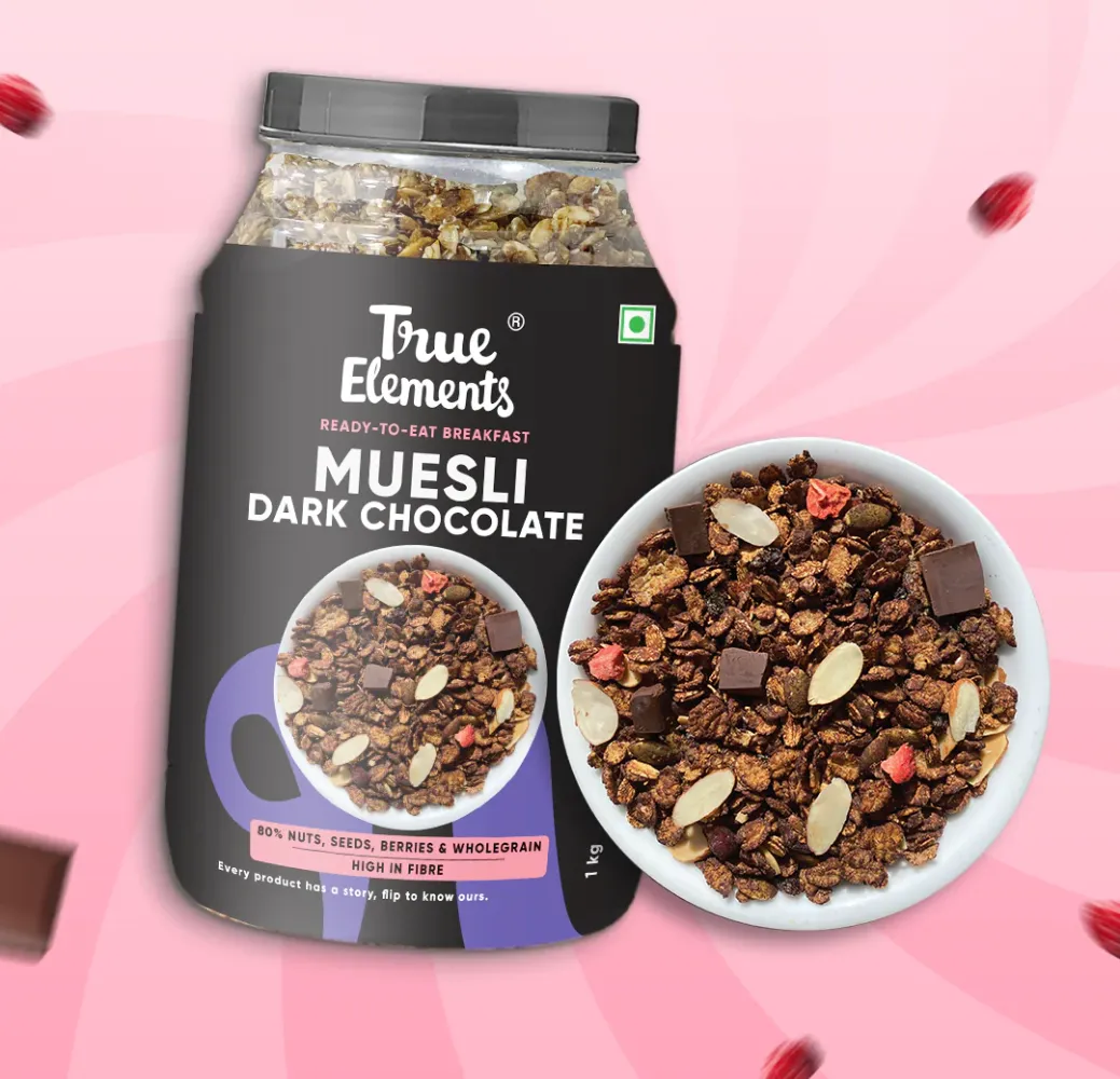 True Elements Muesli Dark Chocolate 1kg