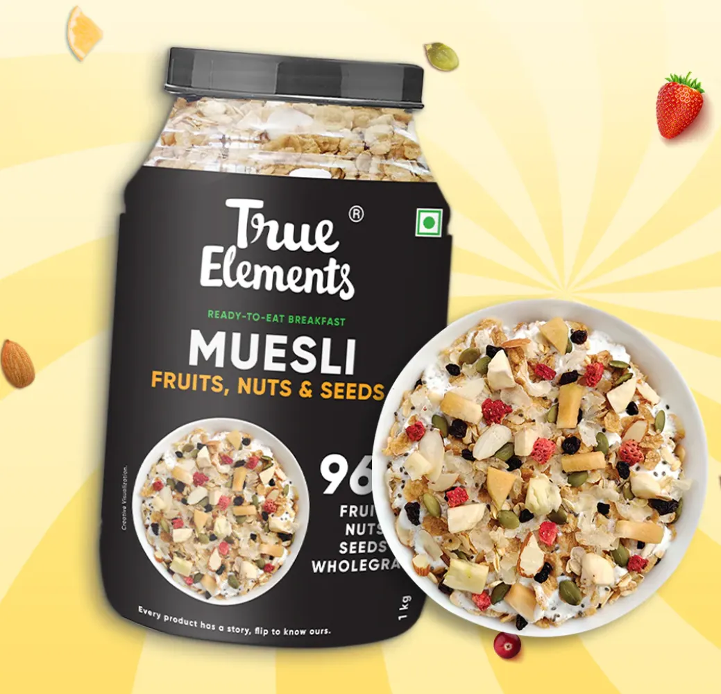 True Elements Muesli Fruits, Nuts and Seeds 1kg