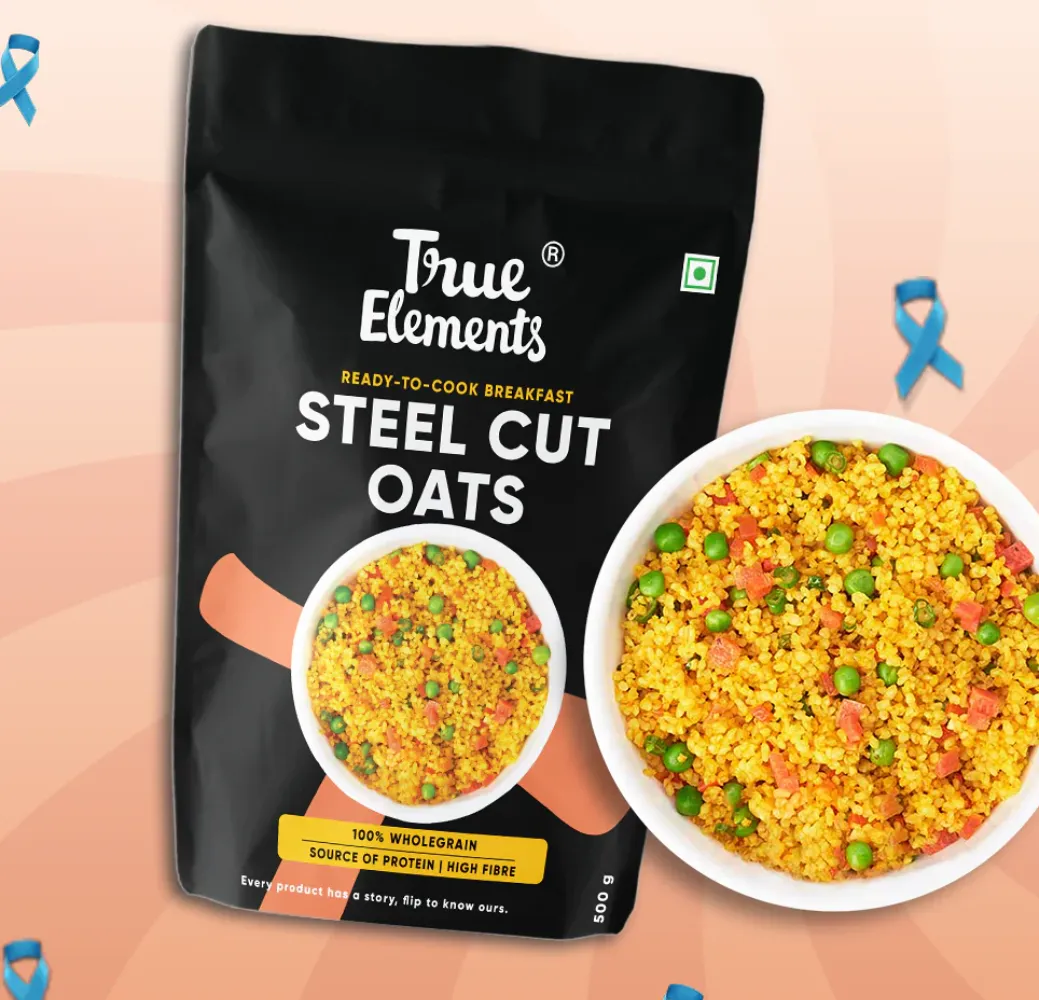 True Elements Steel Cut Oats 200gm